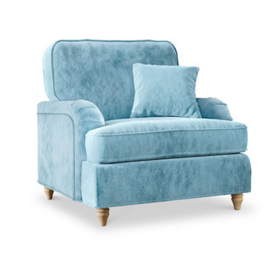 Arthur Lagoon Armchair For Living Room - Fully Assembled By Roseland Furniture - image 1
