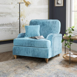 Arthur Lagoon Armchair For Living Room - Fully Assembled By Roseland Furniture - thumbnail 2
