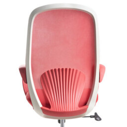 Beliani Modern Office Chair Foama Red - thumbnail 6
