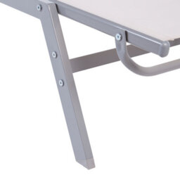 Beliani Sun Lounger Noli Reclining Metal White - thumbnail 7