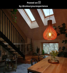 Lucide Bodo Scandinavian Pendant Light 38Cm - 1Xe27 - Light Wood - thumbnail 7