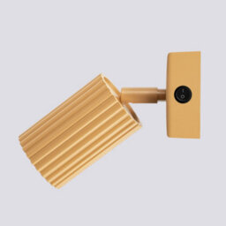 Luminosa Lighting Luminosa Karbon Minimalist Single Wall Spotlight Gold With Switch - thumbnail 4