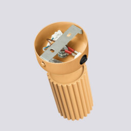 Luminosa Lighting Luminosa Karbon Minimalist Single Wall Spotlight Gold With Switch - thumbnail 5