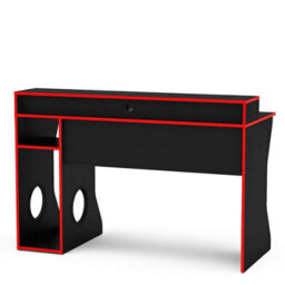 Birlea Enzo Gaming Computer Desk Black & Red - thumbnail 6