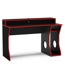 Birlea Enzo Gaming Computer Desk Black & Red - thumbnail 4