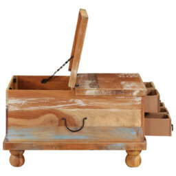 Berkfield Coffee Table Reclaimed Wood 70X70X38 Cm - thumbnail 3