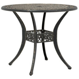 Berkfield 5 Piece Garden Dining Set Bronze Cast Aluminium - thumbnail 3