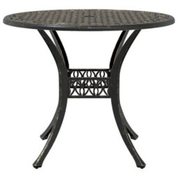 Berkfield 5 Piece Garden Dining Set Bronze Cast Aluminium - thumbnail 4