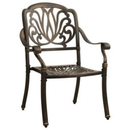 Berkfield 5 Piece Garden Dining Set Bronze Cast Aluminium - thumbnail 7