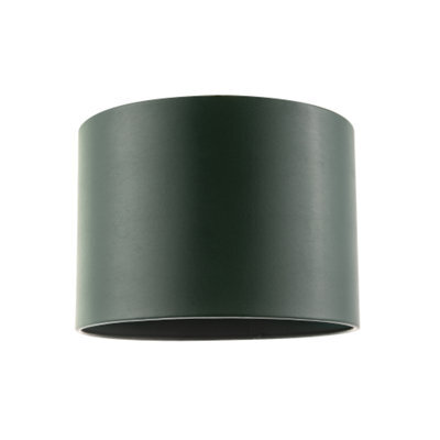 Happy Homewares Classic Forest Green Faux Leather Lamp Shade With Inner Cotton Lining - image 1