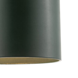 Happy Homewares Classic Forest Green Faux Leather Lamp Shade With Inner Cotton Lining - thumbnail 4