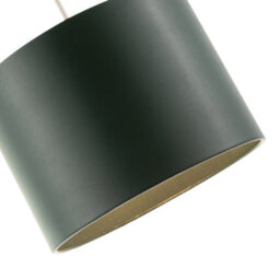 Happy Homewares Classic Forest Green Faux Leather Lamp Shade With Inner Cotton Lining - thumbnail 3