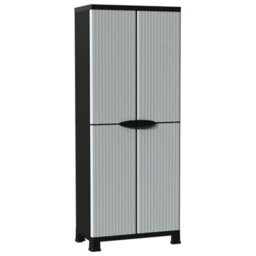 Vidaxl Plastic Cabinet 68X39X171.5 Cm Rattan Design - thumbnail 2