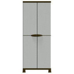 Vidaxl Plastic Cabinet 68X39X171.5 Cm Rattan Design - thumbnail 3