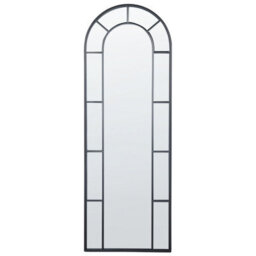 Beliani Wall Mirror Crosses 60 Cm 170 Cm Metal Black - thumbnail 1