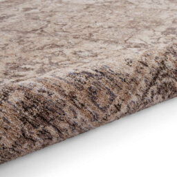 Grey Traditional Abstract Bordered 10mm Thick Stain-Resistant Rug For Bedroom, Living Room, & Dining Room-120Cm X 170Cm - thumbnail 5