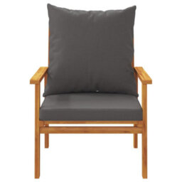 Berkfield 3 Piece Garden Lounge Set With Cushions Solid Wood Acacia - thumbnail 6