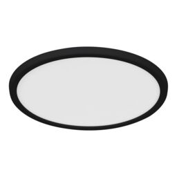 GoodHome Solidaster Matt Plastic Black Frosted Effect Led Ceiling Light - thumbnail 2