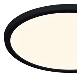GoodHome Solidaster Matt Plastic Black Frosted Effect Led Ceiling Light - thumbnail 6