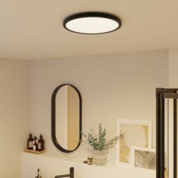 GoodHome Solidaster Matt Plastic Black Frosted Effect Led Ceiling Light - thumbnail 7