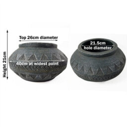 Leaf 21Cm X 40Cm Large Grey Gliese Triangle Planter - thumbnail 4