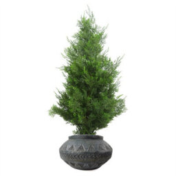 Leaf 21Cm X 40Cm Large Grey Gliese Triangle Planter - thumbnail 5