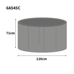 Bosmere All-Weather Circular Table Cover 4/6 Seat Black D128 H71Cm Waterproof Heavy Duty 6 Year Guarantee - thumbnail 2