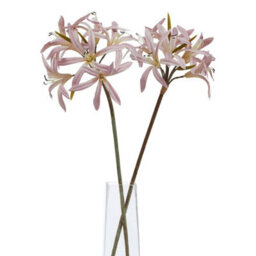 Hill Interiors The Natural Garden Collection Lily Stem Artificial Flower Pink/green (One Size) - thumbnail 4
