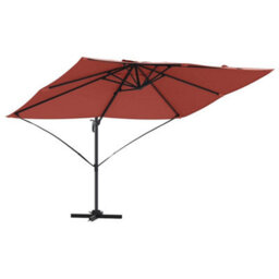 Berkfield Modern Cantilever Roma Parasol Terracotta 352X251X260 Cm Aluminium