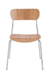 Nordlys Set Of 2 Metal And Wood Dining Chairs Modern Design Style Dining Room - thumbnail 8