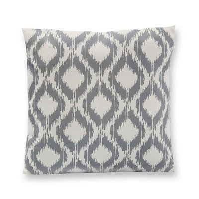Gainsborough Pair Of Outdoor Scatter Cushions - Grey Aztec - Water Resistant, 45 X 45Cm With Removable Cover