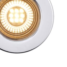 GoodHome Drexler Chrome Effect Fixed Led Fire-Rated Warm White Downlight Ip65, Pack Of 10 - thumbnail 4