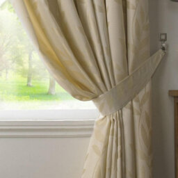 Luxury Living Tivoli Pencil Pleat Taped Top Curtains Cream - thumbnail 4