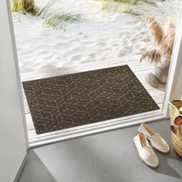 Kleen-Tex Wash + Dry Dune Leaves Dark Brown 60X90 - thumbnail 2