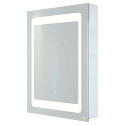 RAK Ceramics Rak Aphrodite 500X700mm Rectangular Illuminated Bathroom Mirror Cabinet With Demister, Shaving Socket, Touch Sensor & Ip44 Rating