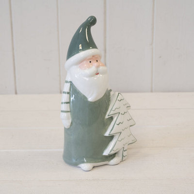 Satchville Nordic Green Santa With Christmas Tree