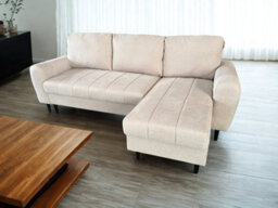 DS Living Sienna 3 Seater Left Hand Facing Storage Sofa Bed In Grey, Silver Or Beige