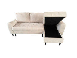 DS Living Sienna 3 Seater Left Hand Facing Storage Sofa Bed In Grey, Silver Or Beige - thumbnail 6