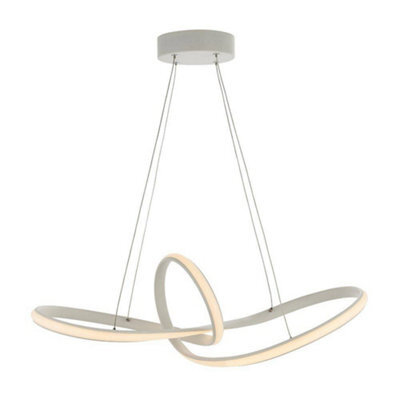 Luminosa Lighting Luminosa Paradox Led Ceiling Pendant Matt White & White Acrylic - image 1