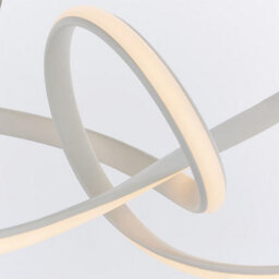 Luminosa Lighting Luminosa Paradox Led Ceiling Pendant Matt White & White Acrylic - thumbnail 2