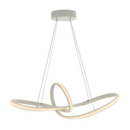 Luminosa Lighting Luminosa Paradox Led Ceiling Pendant Matt White & White Acrylic
