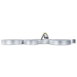 Beliani Five-Round Integrated Led Ceiling Lamp Black - Modern Gloss Iron, 5 Leds, 54X20X3Cm - thumbnail 3