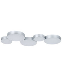 Beliani Five-Round Integrated Led Ceiling Lamp Black - Modern Gloss Iron, 5 Leds, 54X20X3Cm - thumbnail 2