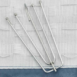 Berkfield Linen-Look Blackout Curtains With Hooks 2 Pcs Blue 140X245 Cm - thumbnail 3