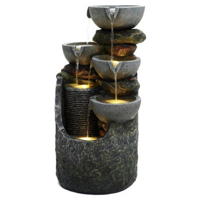 Led Slate Cascading Garden Fountain - image 1