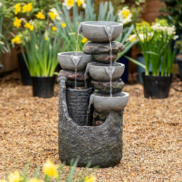 Led Slate Cascading Garden Fountain - thumbnail 2