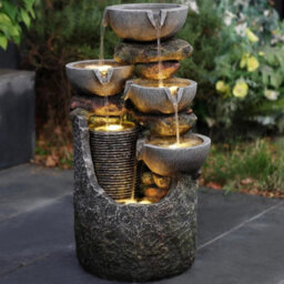 Led Slate Cascading Garden Fountain - thumbnail 5
