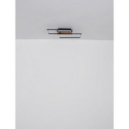 Luminosa Lighting Luminosa Colli Integrated Led Semi Flush Ceiling Light Matt Black 2 Rotatable Rectangles Led 3000K - thumbnail 8