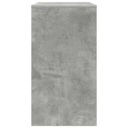 Berkfield Computer Desk Concrete Grey Particle Board Concrete Desk - thumbnail 6