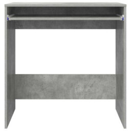 Berkfield Computer Desk Concrete Grey Particle Board Concrete Desk - thumbnail 5